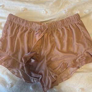 Light pink velvet Victoria Secret Shorts